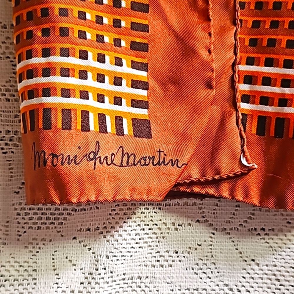 Vintage Monique Martin Square Scarf